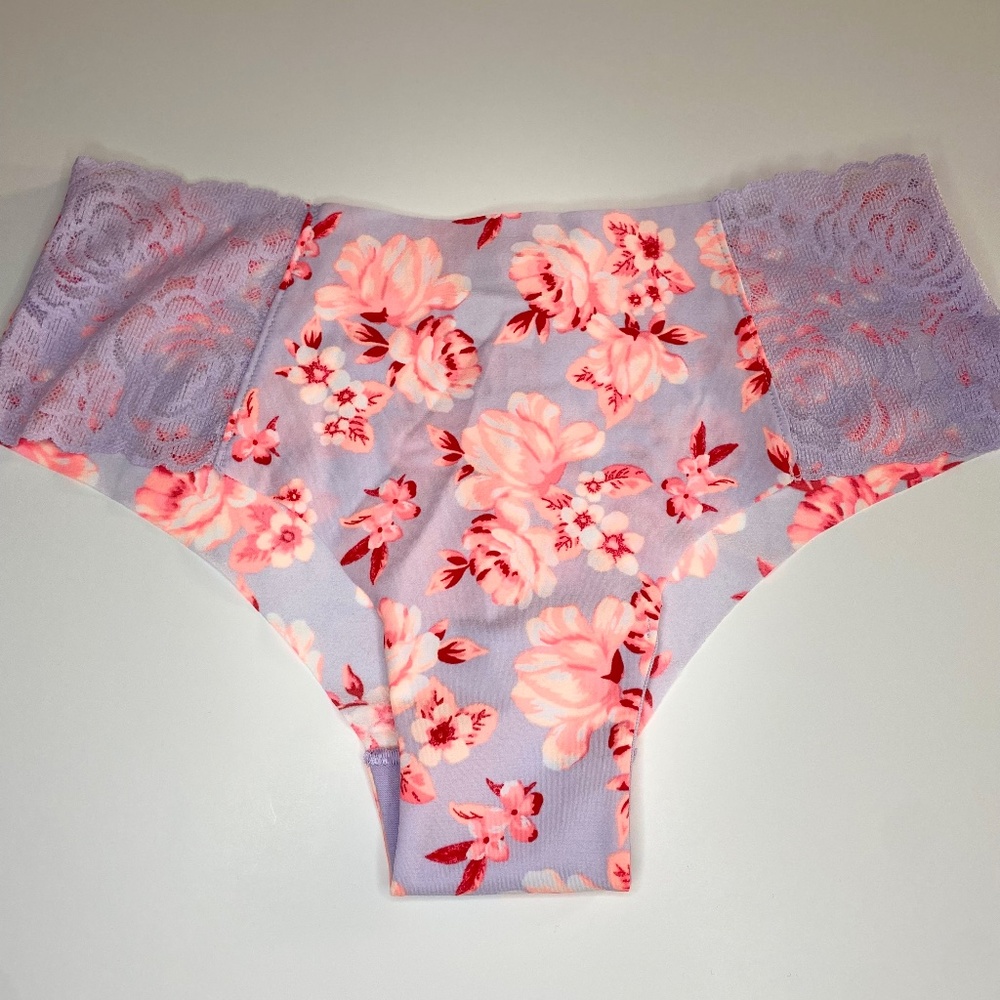 Victoria Secret pink floral Cheekies